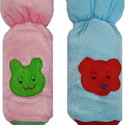 adriel bringing joy Baby Milk Bottle Cover, Pack of 2, Milk Feeding Velvet Bottle Cover 250ml-picture-19