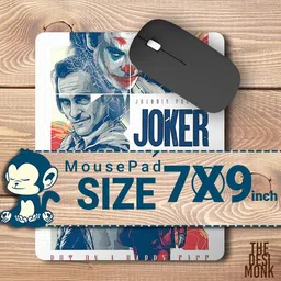 The Desi Monk Joaquin Phoeni x Joker Anti Skid Mouse Pad for Laptops and Computers Non Slip Base Mousepad image 5