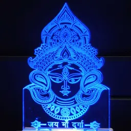talgo DURGA MAA Acrylic 3D Illusion RGB 7 Colour Changing LED Plug n Play Night Lamp-picture-35