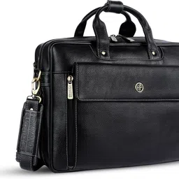 Men Black Messenger Bag-image-12