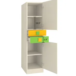 adona Silvana Kids 1 Door Wardrobe in Light Woodgrain & Multi Finish image 4