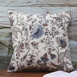 mfd home furnishing Multicolor Cotton Floral 16x16 inches Cushion Covers (1Pc) image 1