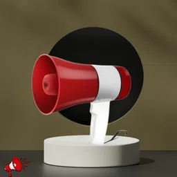 Handheld Megaphone with Siren, Microphone & Rechargeable for Outdoor EventsB290 Megaphone Portable Megaphone Siren Loudspeaker Function &Long Battery BackupG290 Outdoor PA System-image-99