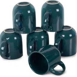 amhsus Ceramic Premium Ceramic Tea Cup Set of 6 image 3