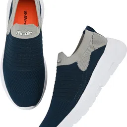 birde Stylish Comfortable Lightweight, Memory Foam Insole Socks Navy Running Shoes Walking Shoes For Men image 4