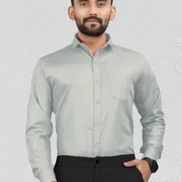 nurosa Men Cotton Blend Shirt Pant Set image 4