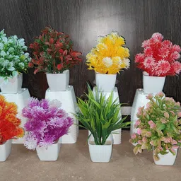 jaymaa collection Multicolor Wild Flower Artificial Flower with Pot-picture-12