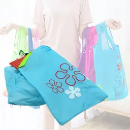 deodap Reusable Grocery Bags with Handles – Eco-Friendly, Durable & Foldable Design Grocery Bag image 2