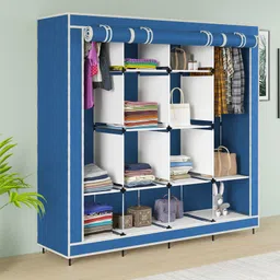 maison & cuisine 88170 Storage Organizer Shelves for Clothes Racks Non Woven Fabric Almirah Cotton Collapsible Wardrobe image 2