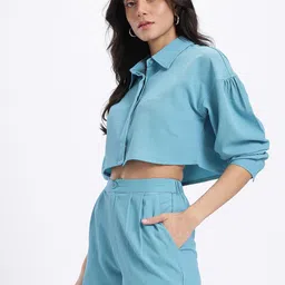 glitchez Shirt Regular Shorts Co-ords Set image 4