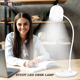 daily needs shop Rechargeable Desk Table Lamp Unique Switch Touch On/Off Cap Shape Study Lamp image 3