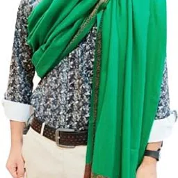 KASHMIR HANDLOOM Wool Self Design Men Shawl image 3