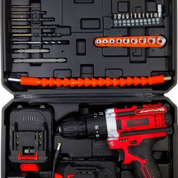 hillgrove HGCM1381M2 Electric 10mm 20V Power Drill Machine Tool Box Tools Kit Set for Home Power & Hand Tool Kit-picture-30