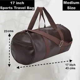 cool indians 20 L Gym Duffel Bag - Gym Duffel Bag & Gym Shaker Bottle With Wrist Band for Gym Workout Men & Women. - Blue, Brown image 2