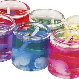 sm fashion Mini Dark Gel Candle | Multicolor Combo | Home Décor | Dewali Festival Candle image 2