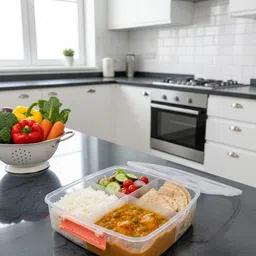 mishel TRANSPARENT LUNCH BOX 4 Containers Lunch Box-picture-22