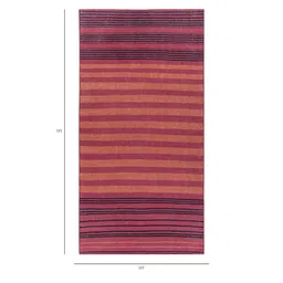 jaipur rugs Red Geometrical Wool 5 ft X 8 ft Flat Weaves image 2