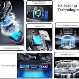 PAPLAJ ENTERPRISES NEW_SL39 Portable Semiconductor Radiator Mobile Heating Cooling 1 Fan Ergonomic Cooling Pad image 3