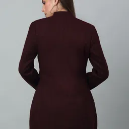 cantabil Tweed Solid Coat For Women image 2