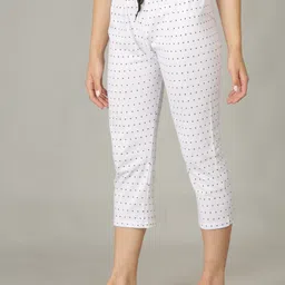 ddaspration Women White Capri-picture-24