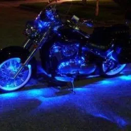 dhruvtraders BLUE IMPORTED Underglow PATCH LIGHTS (Front/Rear , Bike Body Lights) Brake Light Motorbike, Car, Truck, Van LED (12 V, 15 W) image 3
