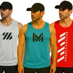 elite elegance apparel Pack of 3 Men Vest image 1