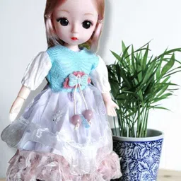 toyeez Miss Beautiful Eyes Bendable Doll with Key-chain (B) image 3