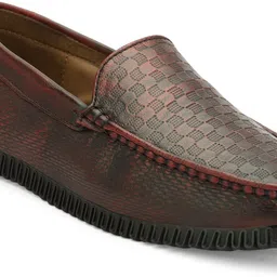 inklenzo Men’s Premium 100% genuine Leather Loafers Soft Cushioned Slip-On Formal Shoes Loafers For Men image 4