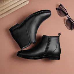 erix Synthetic Leather Lightweight Comfortable Trendy Walking Outdoor Slip On Chelsea Boots For Men-picture-15