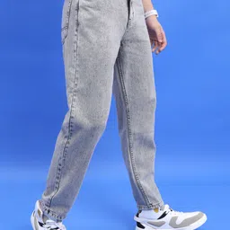 highlander Men Straight Fit Mid Rise Dark Grey Jeans image 5