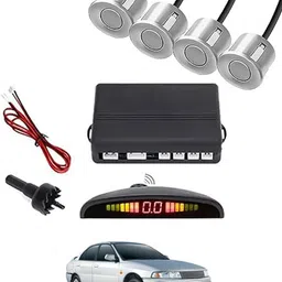 peeps store Universal 4 Silver Reverse Parking Sensor-AP25A851 Universal 4 Silver Reverse Parking Sensor-AP25A851 Parking Sensor-picture-22