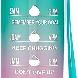 givni mart Motivational Water Bottle 1000 ml Water Bottle image 5