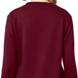 zentworld Pack of 2 Women Printed Round Neck Cotton Blend Light Green, Maroon T-Shirt image 3