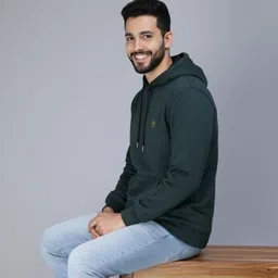 metronaut Solid Fleece Full Sleeve Hooded Sweatshirt Pullover Hoodie Men & Boys Full Sleeve Solid Men Sweatshirt-picture-25