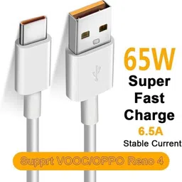 ULTRADART USB Type C Cable 6.5 A 1 m original 65W/10V-6.5A DART/VOOC/SUPERDART/SUPERVOOC SUPER FAST CHARGING CABLE image 4