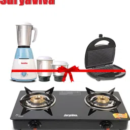 suryaviva Photon 2B Combo mixer ronin 3 jar 500 watt+ Grill Sandwich Glass Manual Gas Stove-picture-21