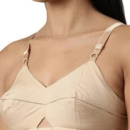 blossom Women's Double Layered Full Coverage Non Wired Non Padded 100% Cotton Back Closure Everyday Bra_Authentic Bra image 4