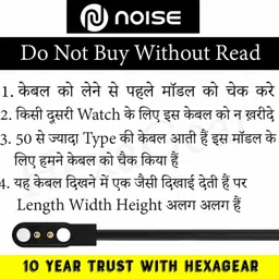 Viraan 2 Pin USB Charger Cable for ColorFit colorfit pro3/Caliber/Evolve 3/Loop Charging Pad image 4