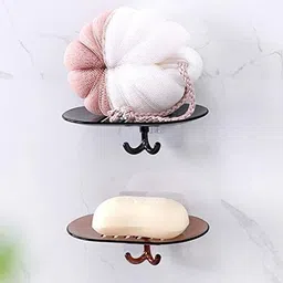 gripzo Pack of 2 Soap Holder Hanging Soap Dish for Bathroom & Toilet Drain Box image 1