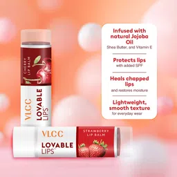 vlcc Roll On Lip Balm - Strawberry + Cherry, SPF Protection - B1G1 Strawberry, Cherry image 3