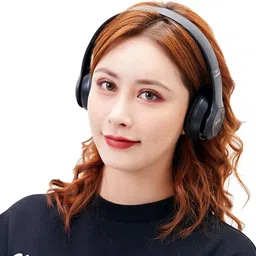 amusing Foldable Headphones with Deep Bass, TF Card & Aux Support for All Devices Bluetooth Headset image 5