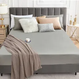 ultrasleep Queen Size Fitted Terry Cotton Breathable, Waterproof Mattress Cover image 2