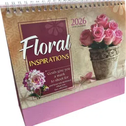 idolsplace Floral Inspirations Office Desktop table calendar new year 2026 2026 Table Calendar-picture-32