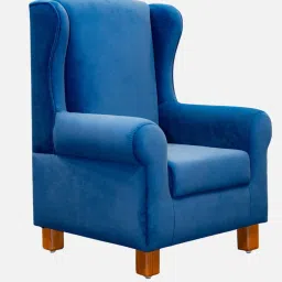 hasan's studio Joyville Kids High Back Sofa in Royal Blue Colour image 3