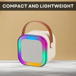 GUGGU W12 (PORTABLE WIRELESS BLUETOOTH SPEAKER) Dynamic Thunder Sound & RGB LightI418 10 W Bluetooth Laptop/Desktop Speaker-picture-32