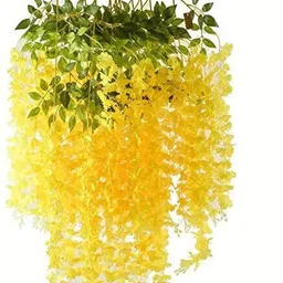 komal Yellow Westeria Artificial Flower-picture-27