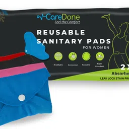 caredone Reusable Cloth Period Pads for Heavy Flow Leak-proof, Multicolor Cloth Pads Sanitary Pad-picture-26