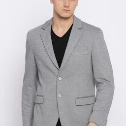 basics Men Solid Single Breasted Casual Blazer-picture-14