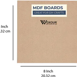 woxour enterprise 8x8_Square_6 Wooden Cut-outs image 2