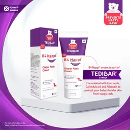 tedibar Ceramax Bathing Bar,75g & B4 Nappi Cream Diaper Rash,75gm image 4